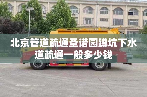 北京管道疏通圣諾園蹲坑下水道疏通一般多少錢