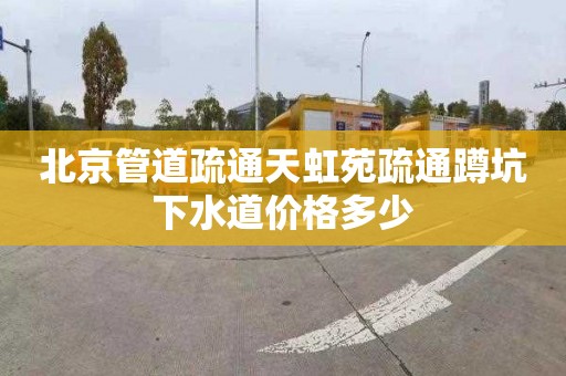 北京管道疏通天虹苑疏通蹲坑下水道價格多少