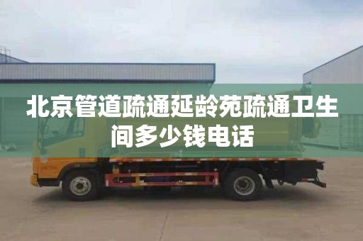 北京管道疏通延齡苑疏通衛生間多少錢電話