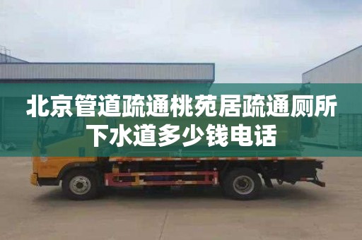 北京管道疏通桃苑居疏通廁所下水道多少錢電話