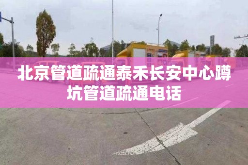 北京管道疏通泰禾長安中心蹲坑管道疏通電話