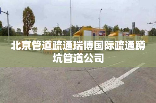 北京管道疏通瑞博國際疏通蹲坑管道公司