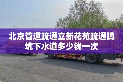 北京管道疏通立新花苑疏通蹲坑下水道多少錢一次