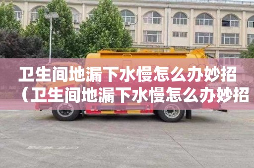 衛生間地漏下水慢怎么辦妙招（衛生間地漏下水慢怎么辦妙招視頻）