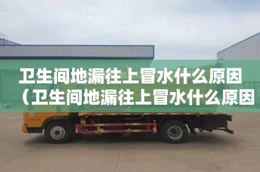 衛(wèi)生間地漏往上冒水什么原因（衛(wèi)生間地漏往上冒水什么原因造成的）