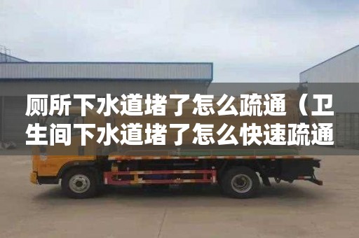 廁所下水道堵了怎么疏通（衛(wèi)生間下水道堵了怎么快速疏通）