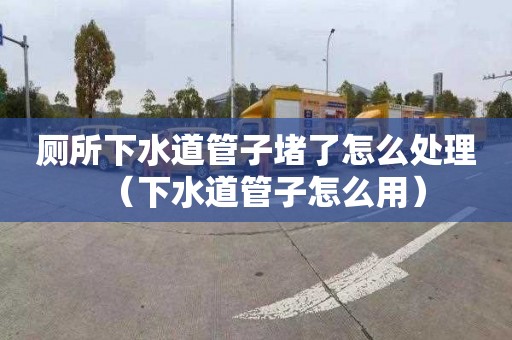 廁所下水道管子堵了怎么處理（下水道管子怎么用）