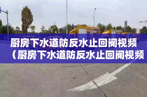 廚房下水道防反水止回閥視頻（廚房下水道防反水止回閥視頻講解）