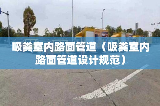 吸糞室內路面管道（吸糞室內路面管道設計規范）