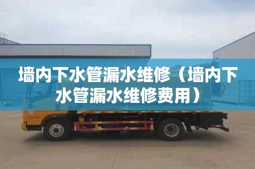 墻內(nèi)下水管漏水維修（墻內(nèi)下水管漏水維修費用）