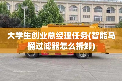 大學生創業總經理任務(智能馬桶過濾器怎么拆卸)