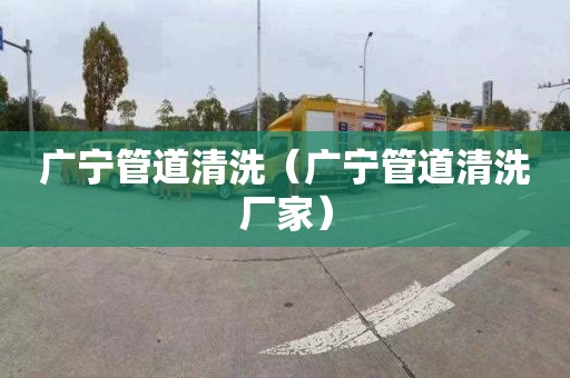 廣寧管道清洗（廣寧管道清洗廠家）