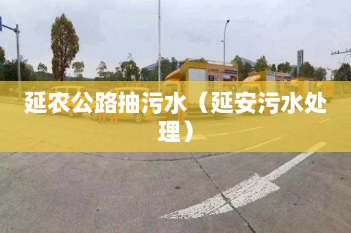 延農公路抽污水（延安污水處理）