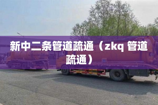 新中二條管道疏通（zkq 管道疏通）