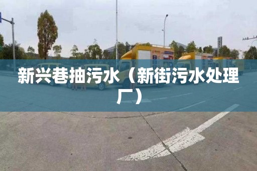 新興巷抽污水（新街污水處理廠）