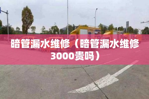 暗管漏水維修（暗管漏水維修3000貴嗎）