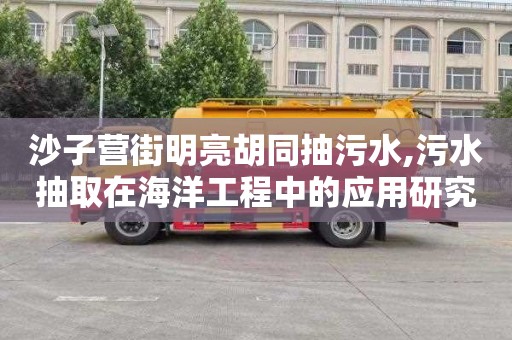 沙子營街明亮胡同抽污水,污水抽取在海洋工程中的應用研究