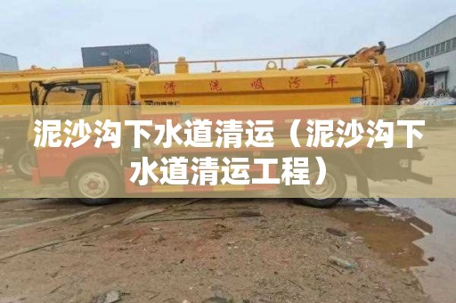 泥沙溝下水道清運（泥沙溝下水道清運工程）