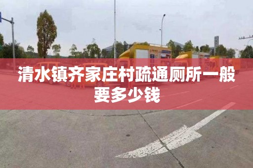 清水鎮齊家莊村疏通廁所一般要多少錢