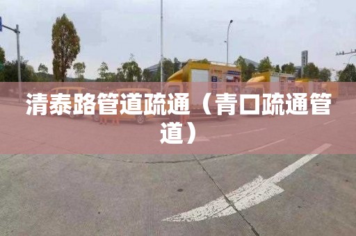 清泰路管道疏通（青口疏通管道）