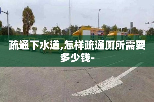 疏通下水道,怎樣疏通廁所需要多少錢-