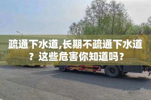 疏通下水道,長期不疏通下水道？這些危害你知道嗎？