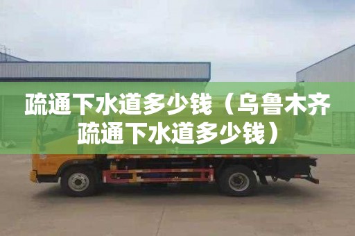 疏通下水道多少錢(qián)（烏魯木齊疏通下水道多少錢(qián)）