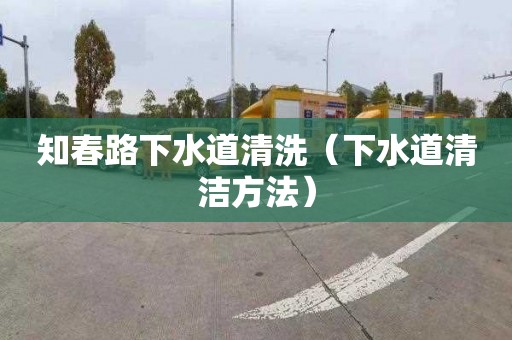 知春路下水道清洗（下水道清潔方法）