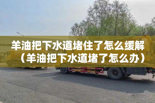 羊油把下水道堵住了怎么緩解（羊油把下水道堵了怎么辦）