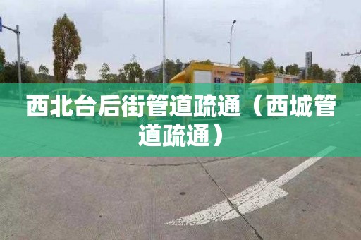 西北臺后街管道疏通（西城管道疏通）