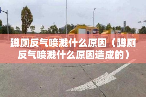 蹲廁反氣噴濺什么原因（蹲廁反氣噴濺什么原因造成的）