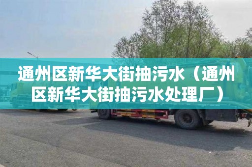 通州區(qū)新華大街抽污水（通州區(qū)新華大街抽污水處理廠）