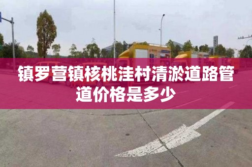 鎮羅營鎮核桃洼村清淤道路管道價格是多少