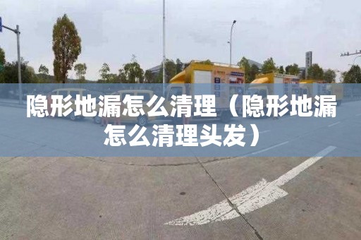 隱形地漏怎么清理（隱形地漏怎么清理頭發(fā)）