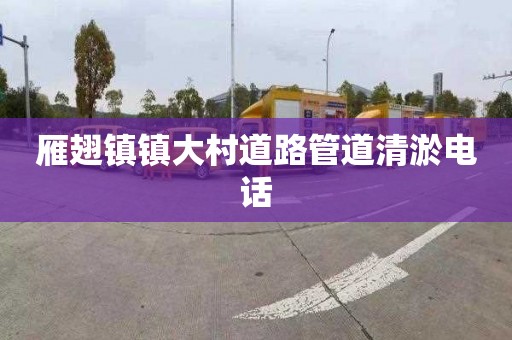 雁翅鎮(zhèn)鎮(zhèn)大村道路管道清淤電話