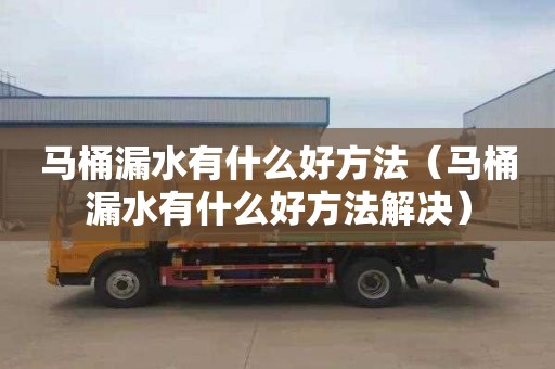 馬桶漏水有什么好方法（馬桶漏水有什么好方法解決）