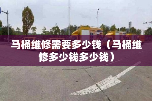 馬桶維修需要多少錢（馬桶維修多少錢多少錢）