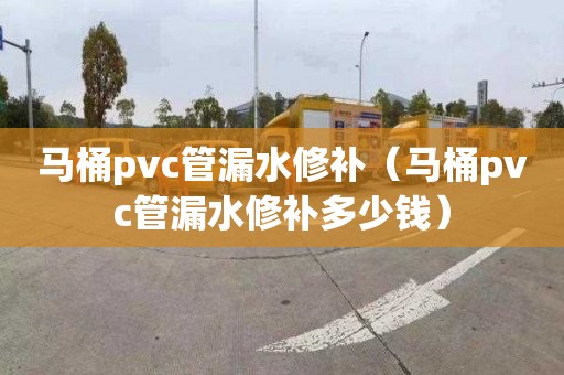 馬桶pvc管漏水修補（馬桶pvc管漏水修補多少錢）