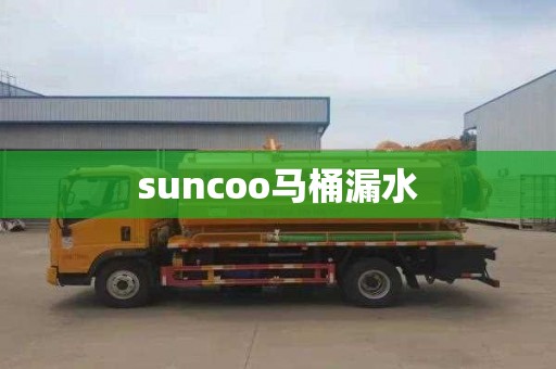 suncoo馬桶漏水